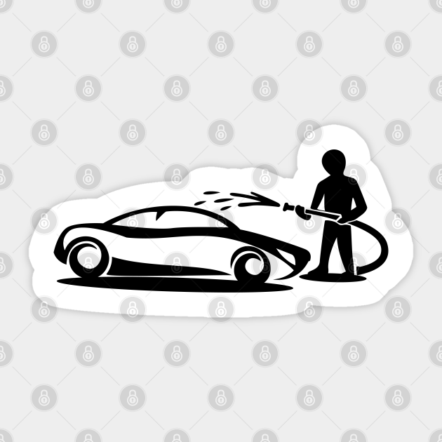 Car Wash Car Sticker TeePublic